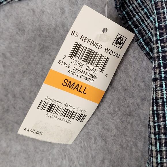 🌼Tasso Elba Shirt Mens Size Small Short Sleeve Refined Woven NEW with Tags - Picture 9 of 12